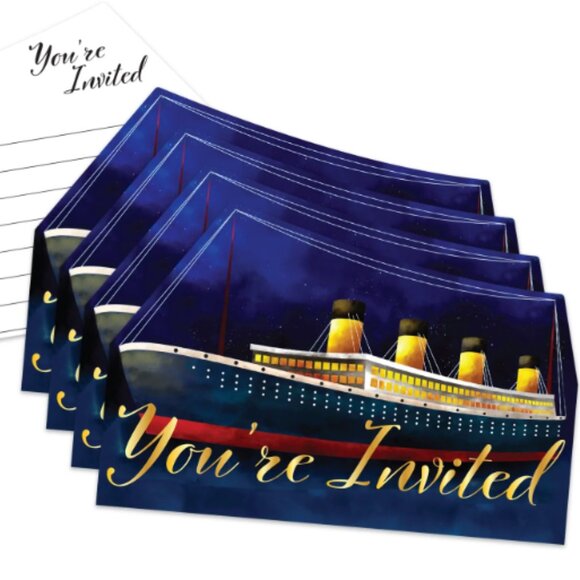 Titanic Birthday Party Tableware Bundle 16 Guest - Picture 2 of 5